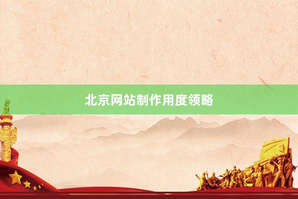 北京网站制作用度领略